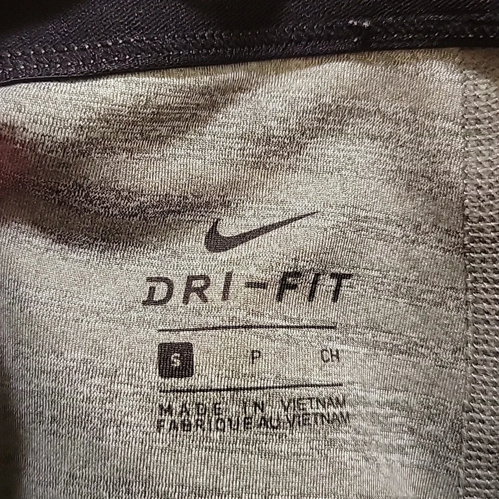 Nike Pro Dri Fit Grey Black Athletic Leggings Size Small - Picture 2 of 9